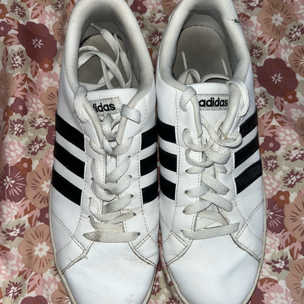 Adidas White and Black Sneakers